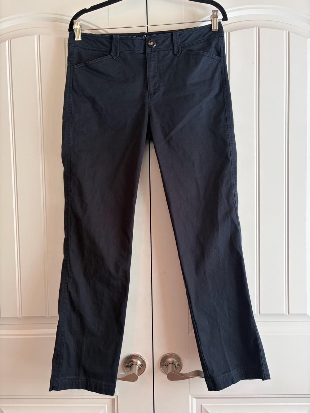 Robert Graham Women's Navy‎ Blue Trousers Chinos Pants Low - Mid Rise Size 8